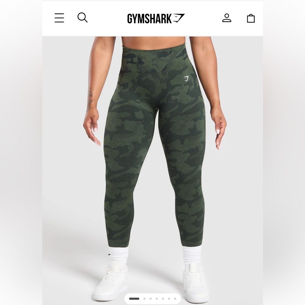 GYMSHARK Camo Seamless Leggings